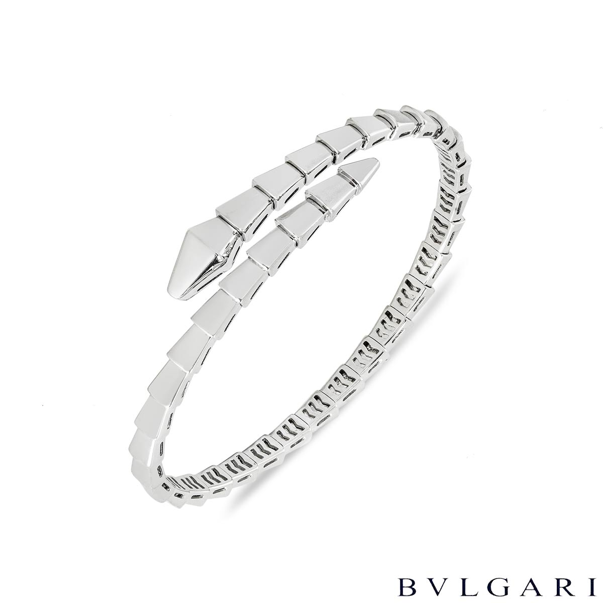 Bvlgari White Gold Serpenti Viper Bracelet Size Medium 359405 Bvlgari White Gold Serpenti Viper Bracelet Size Medium 359405